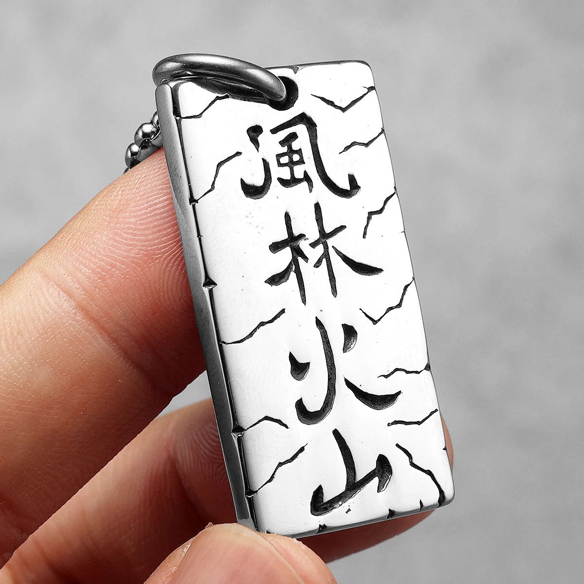 Sun Tzu's Art of War | Furinkazan 316L Stainless Steel Wind Forest Fire Mountain Pendant