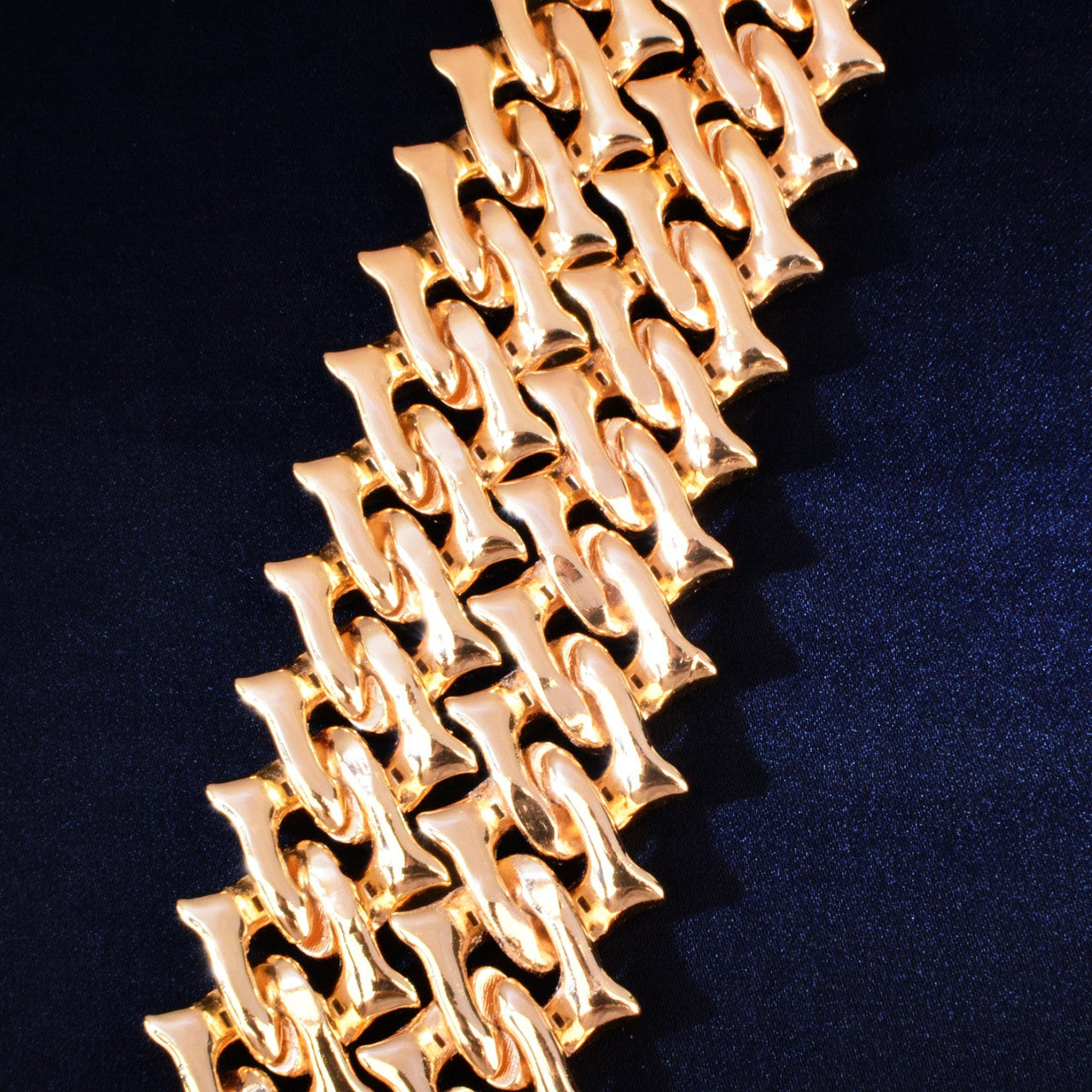 Fire Boy Baguette | VVS Diamond CZ Baguette Iced Blinged Out Fire Boy Cuban Link Chain Necklace