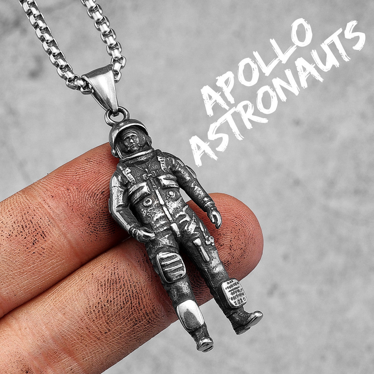 Spaceman | Meditating Astronaut 316L No Fade Stainless Steel Unique Hip Hop Pendant