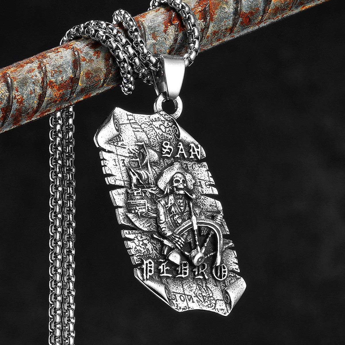 El Capitan | 316L Stainless Steel Pirate Captain San Pedro Street Wear Hip Hop Pendant
