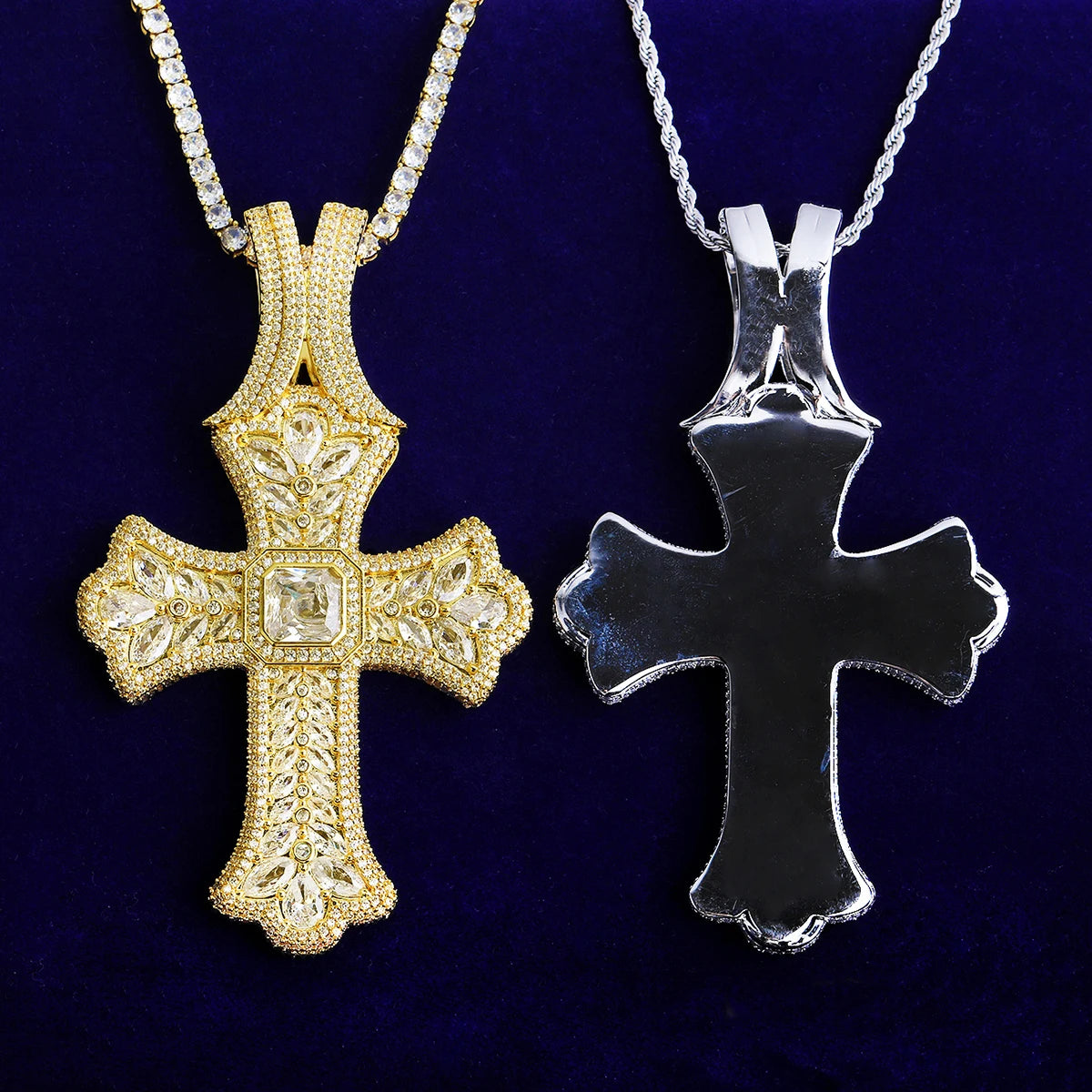 Royalty Kings | VVS Diamond CZ 5AA+ Luxury Royalty Hip Hop Cross Pendant