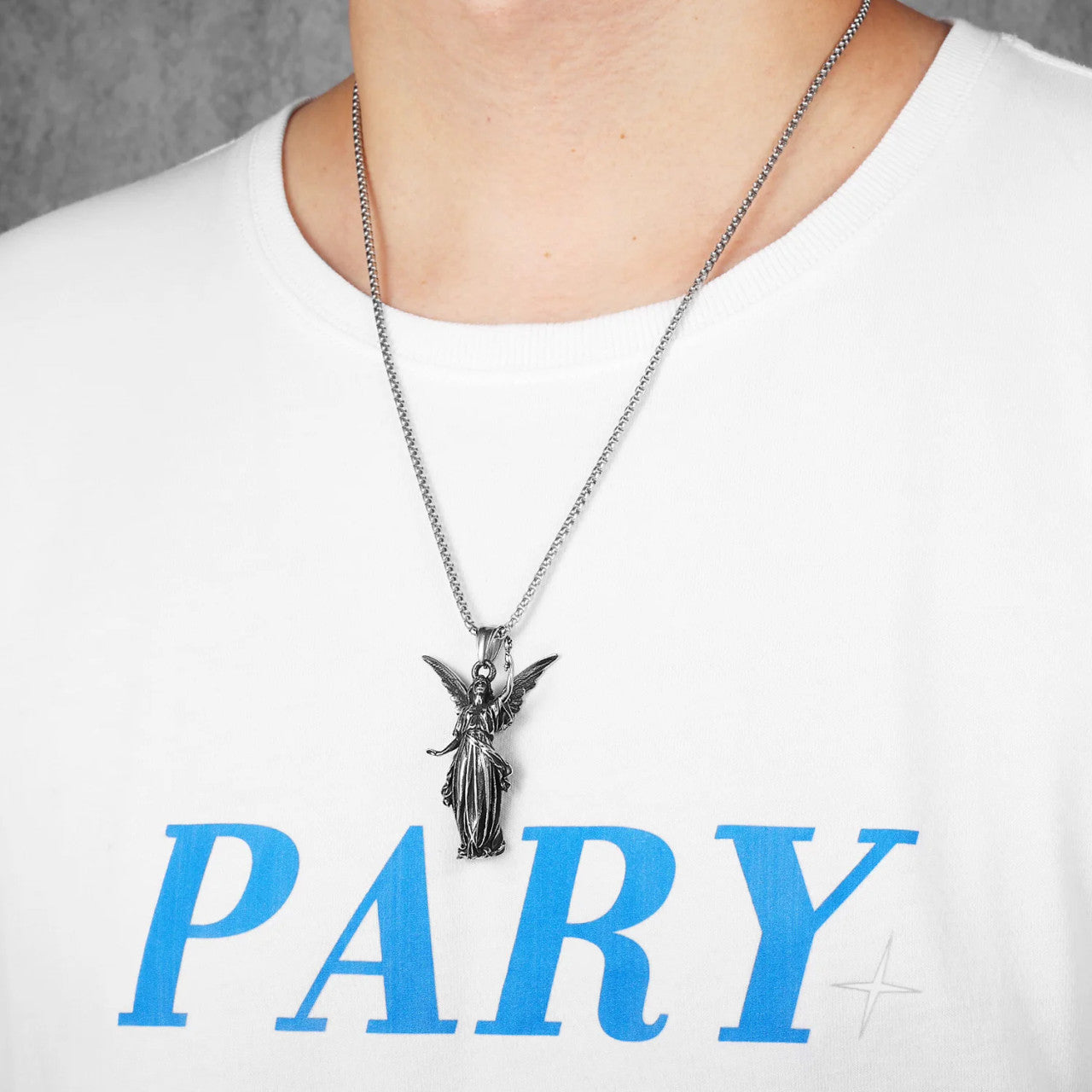 Angel Liberty | 316L Solid Stainless Steel Unique Personality Amulet Pendant