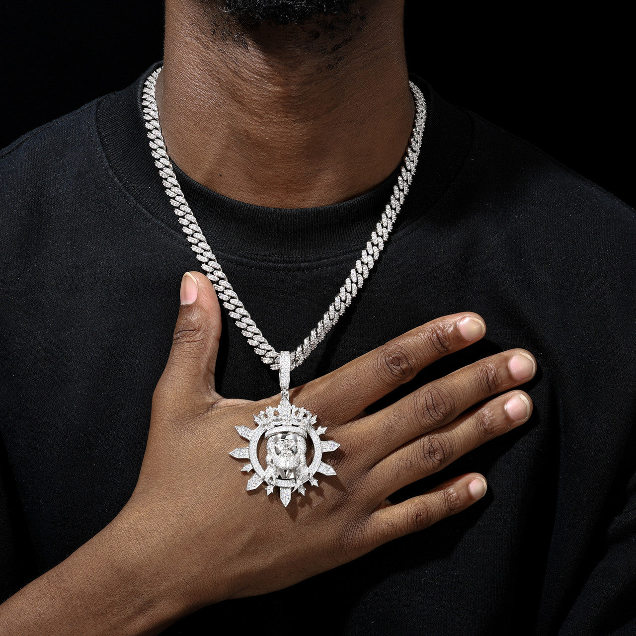 The I Am Glorified | Moissanite Diamond Iced Blinged Out Jesus Piece Hip Hop Pendant