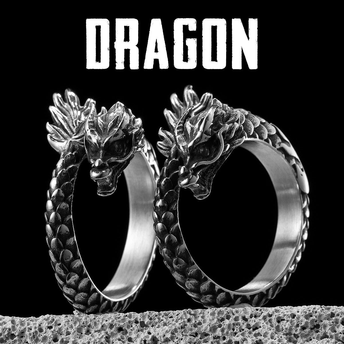 Dragon | Unique Personality Solid Stainless Steel Men's Designers Rings