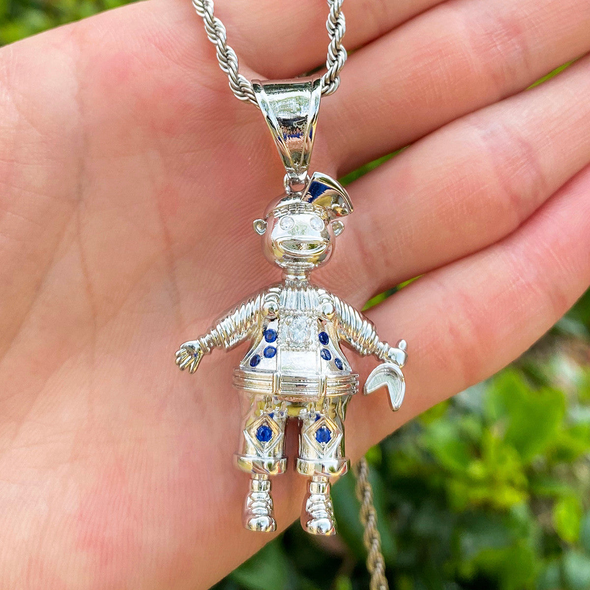 The Bot | VVS Diamond CZ Robot Boy Inspired Iced Blinged Out 3D Pendants