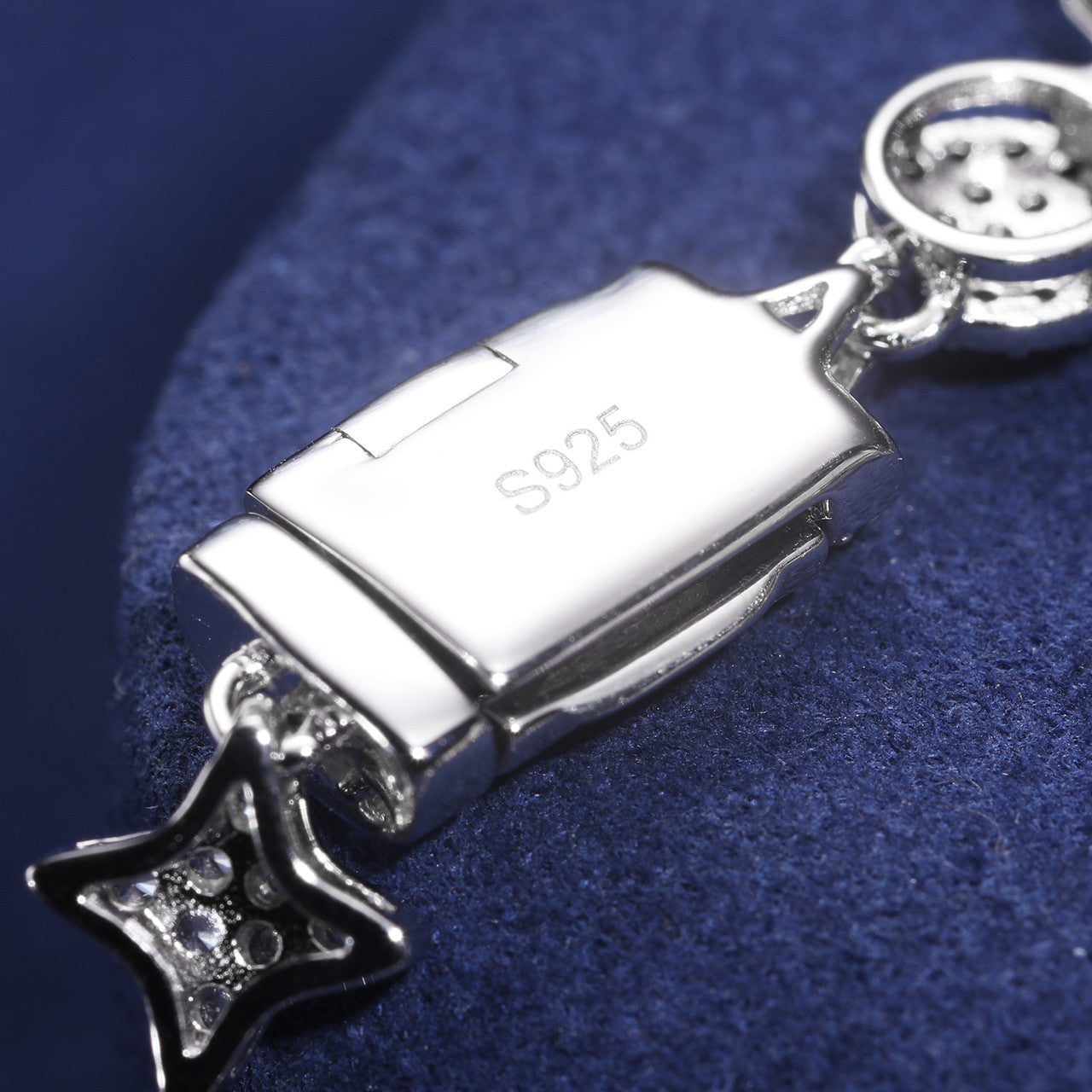 The Dreamer | Luxury 925 Sterling Silver Moissanite Diamond Star Moon Hip Hop Tennis Bracelet