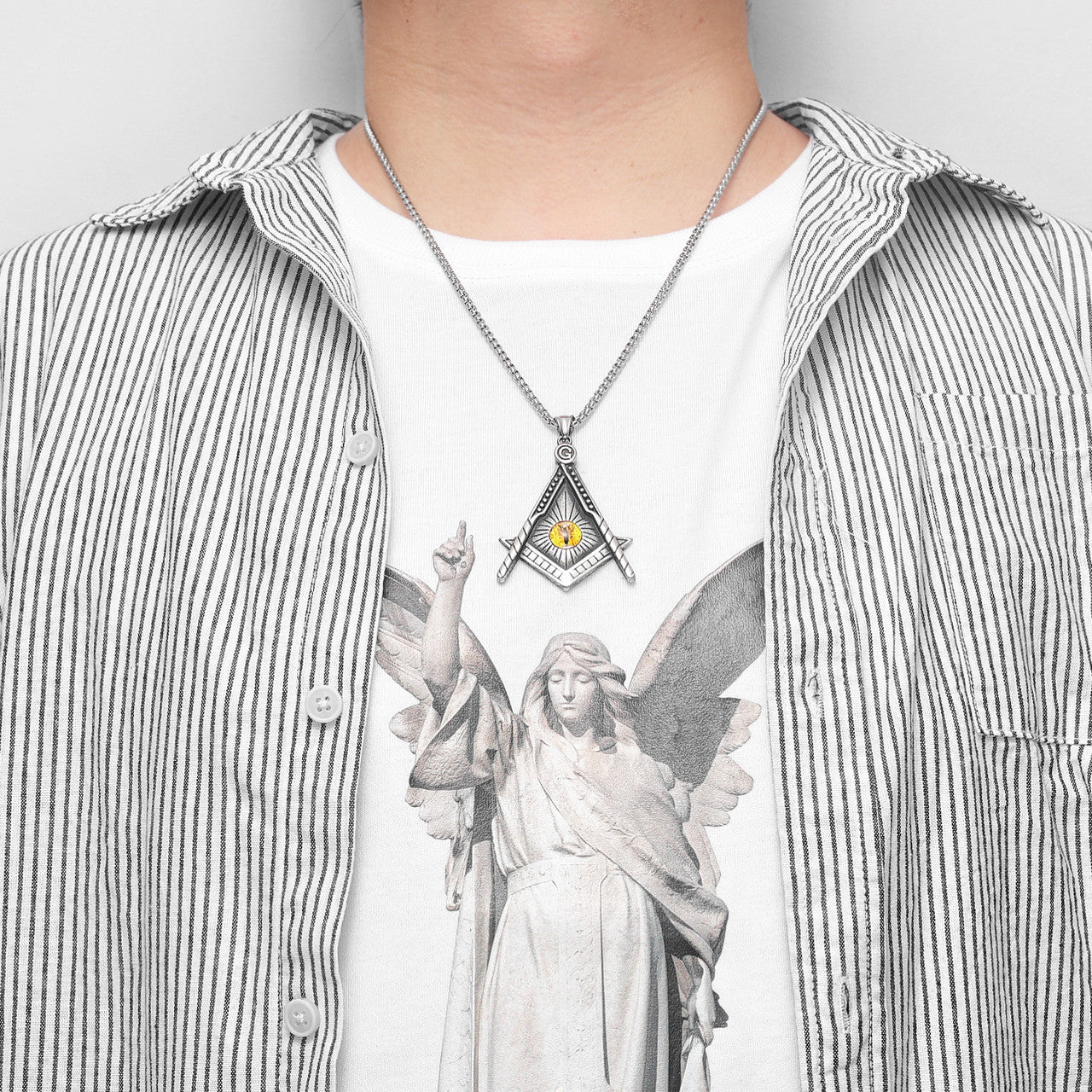 Freemasonry | Eye of God Stainless Steel Masonic Unique Mysterious Pendant