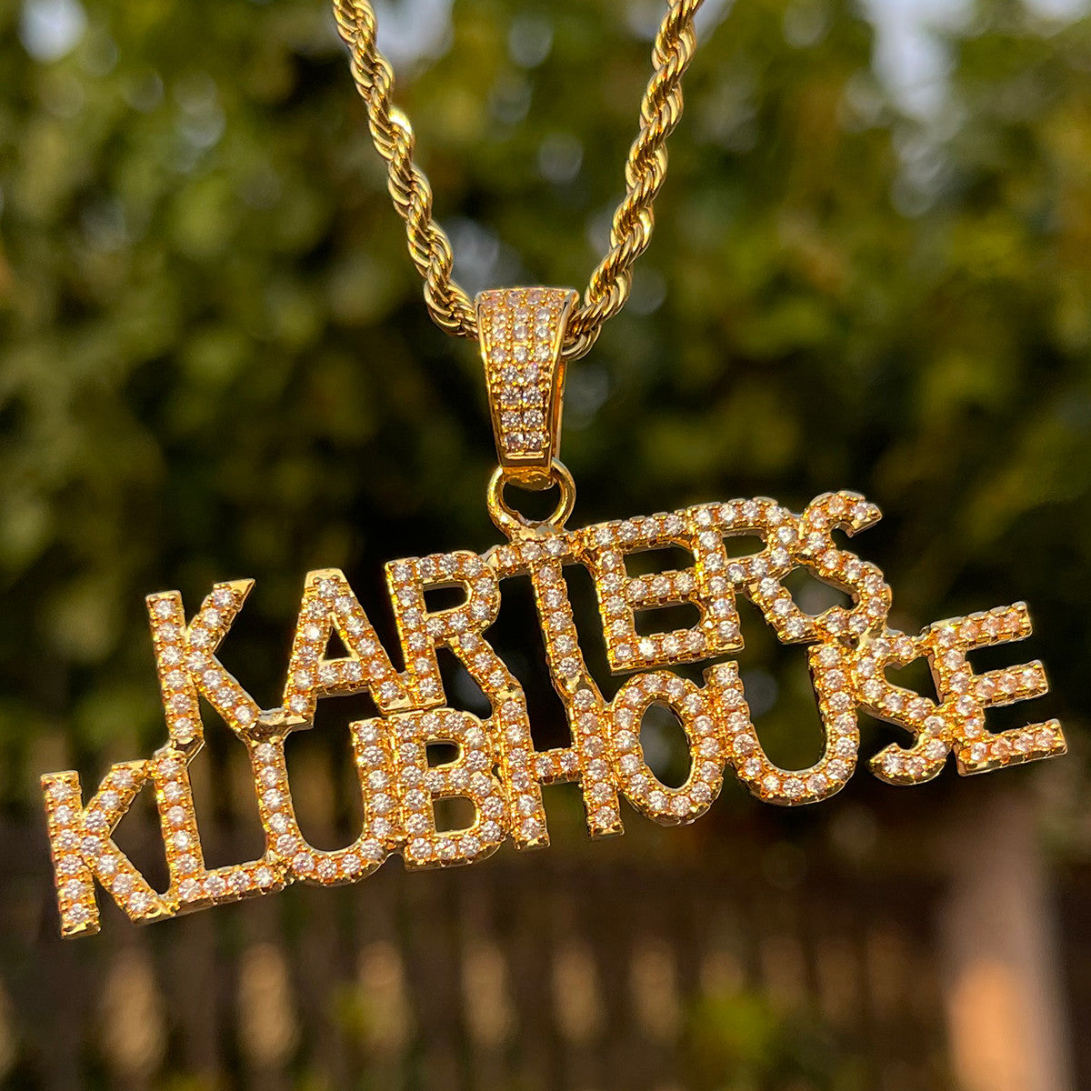 The Klubhouse | 4 Prong Set VVS Diamond CZ Classic Personalized Hip Hop Pendant