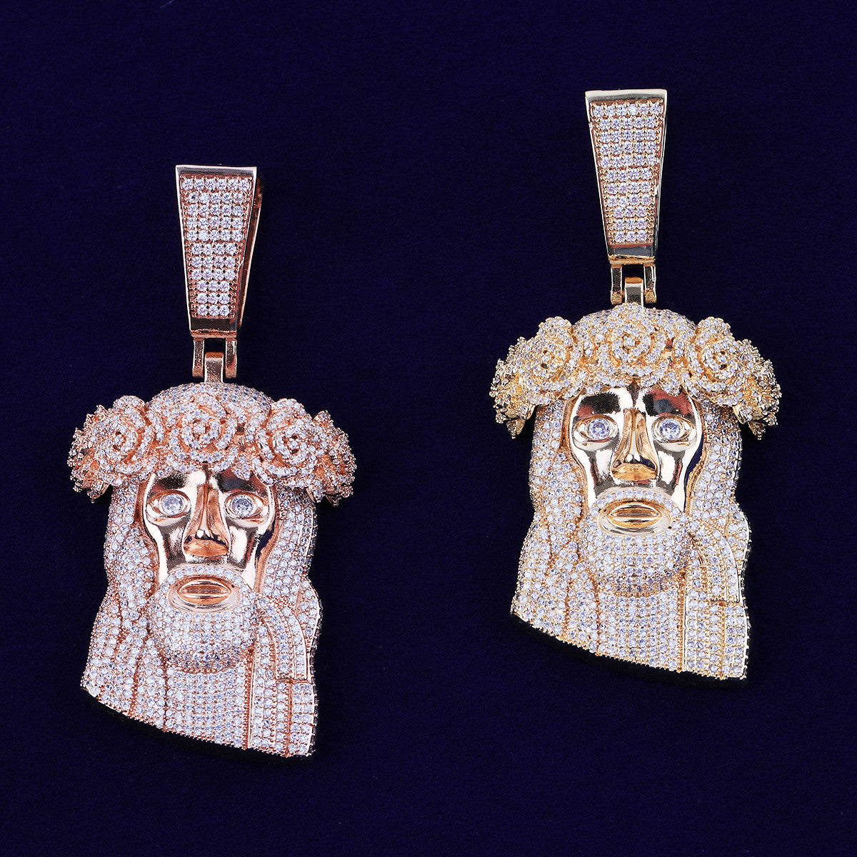 Rose Of Sharon | VVS Diamond CZ Jesus Piece Hip Hop Spiritual Pendant