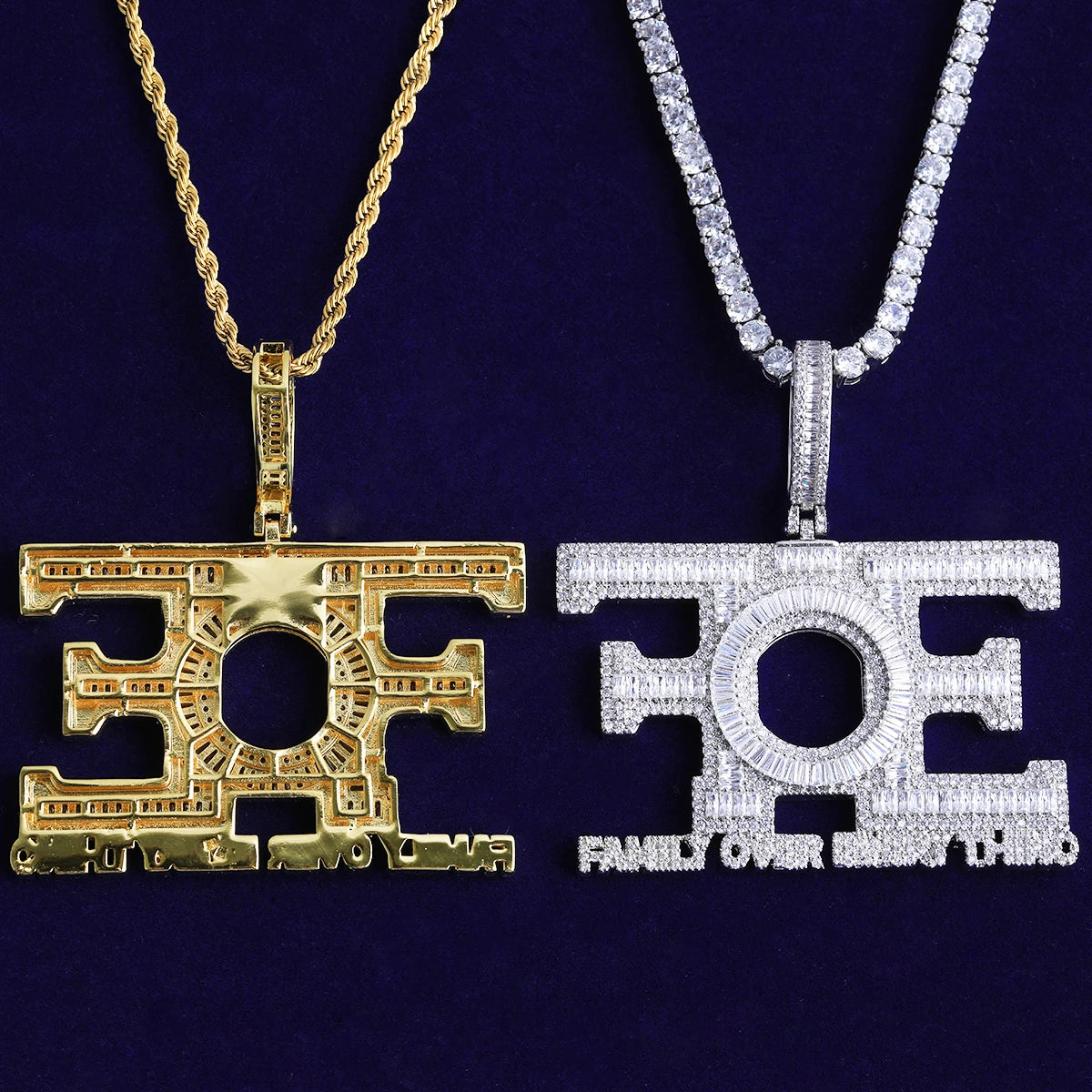 FOE | VVS Diamond CZ 5AA+ Family Over Everything Iced Hip Hop Pendant