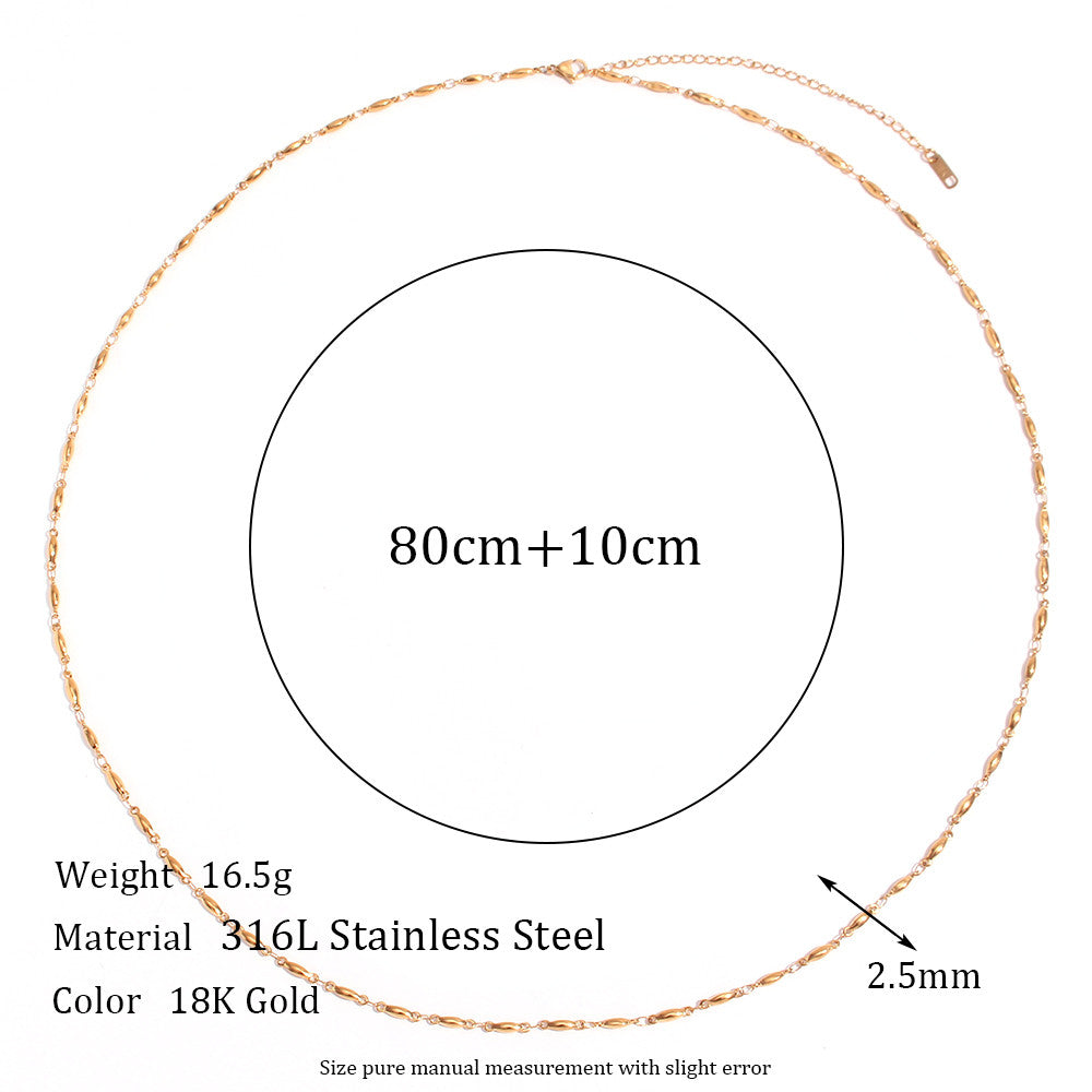 Street Style Summer Beach 18k Gold Waterproof Belly Body Waist Chain