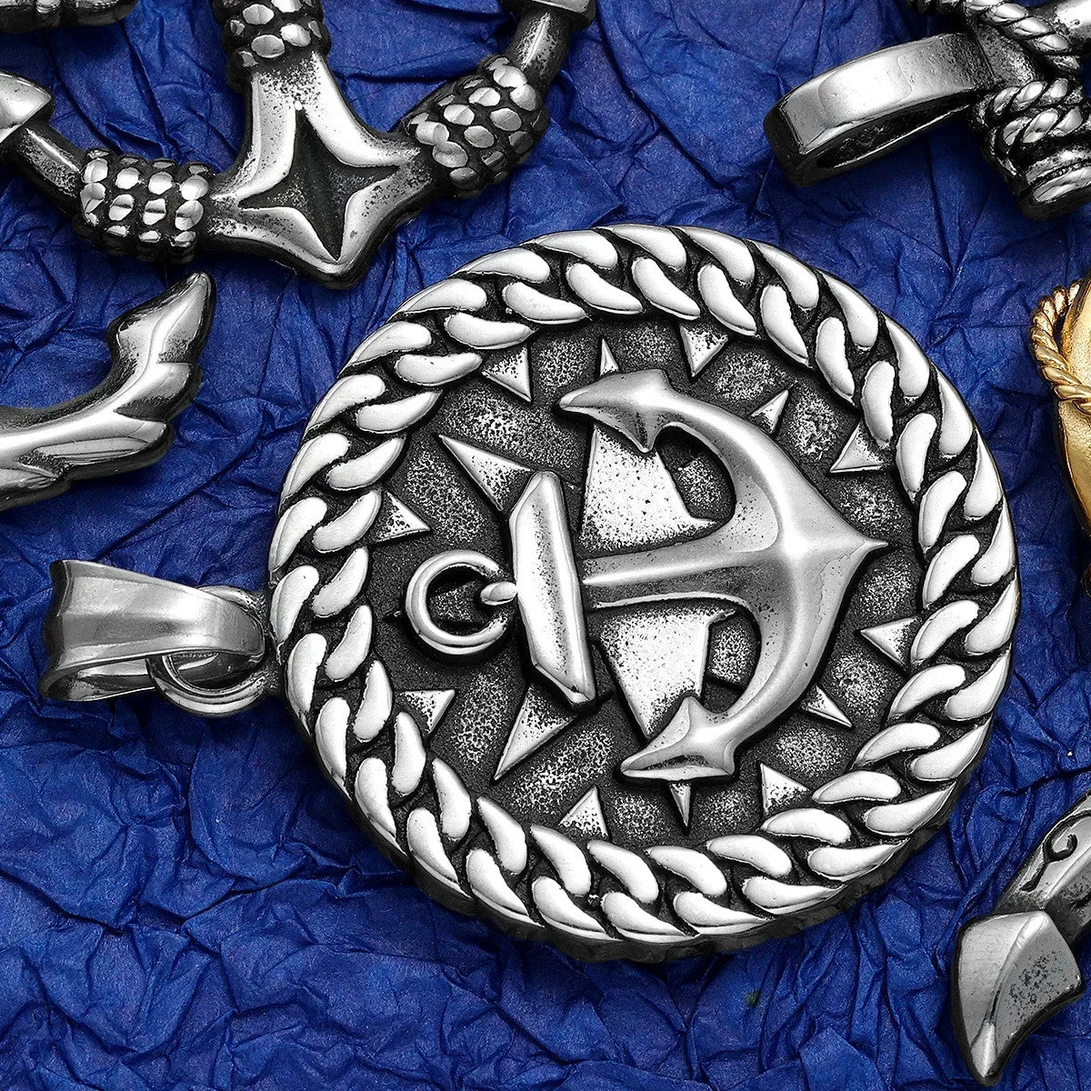 Pirate Collection | 316L No Fade Solid Stainless Steel Anchor Skull Street Wear Pendants