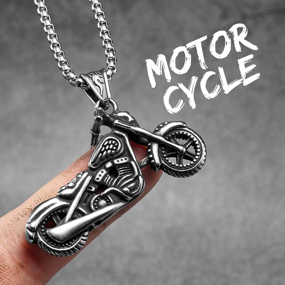 Biker Style Series | 316L Stainless Steel Motorcycle Series Pendant Chain Necklaces