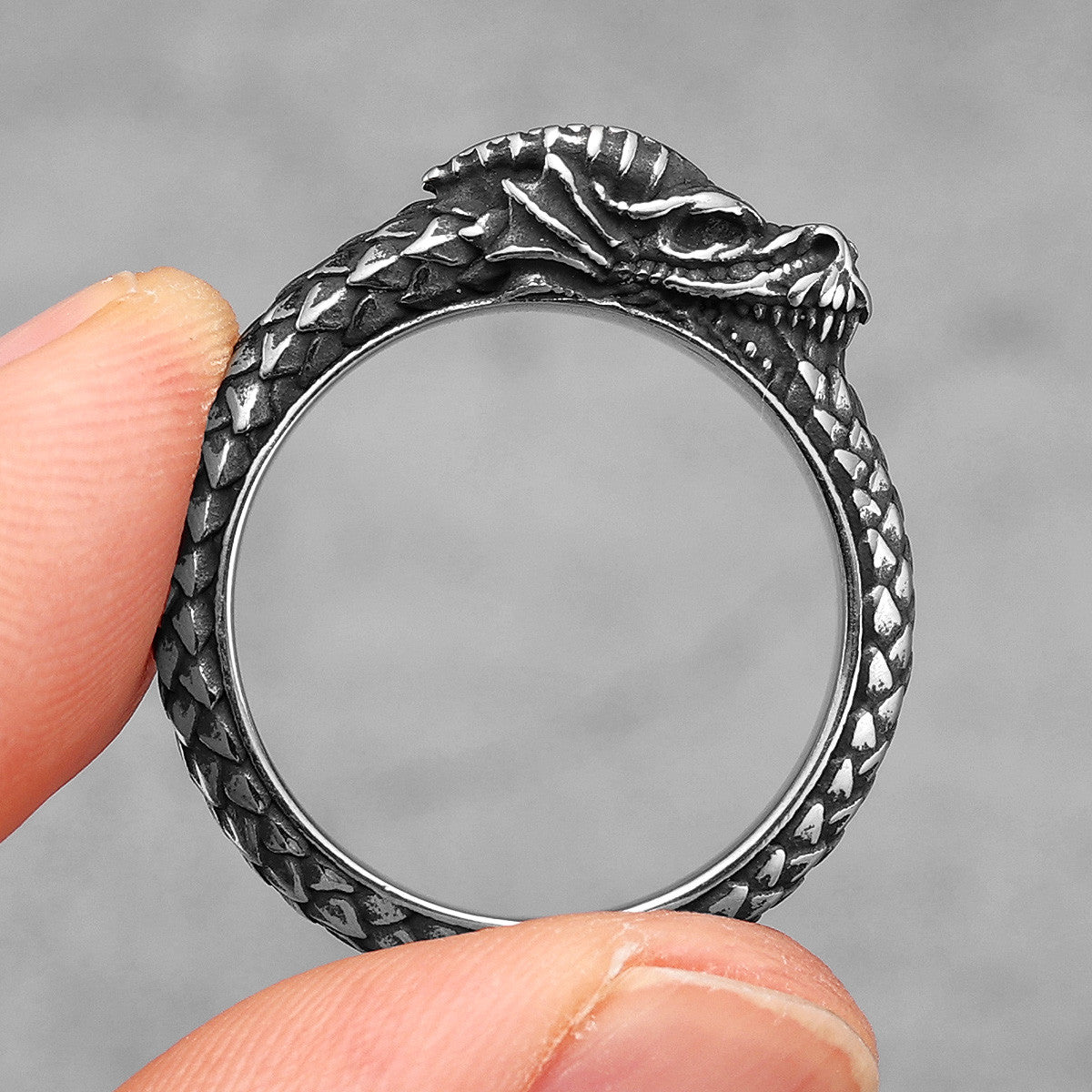 Serpent Collection | 316L No Fade Stainless Steel Dragon Snake Rings