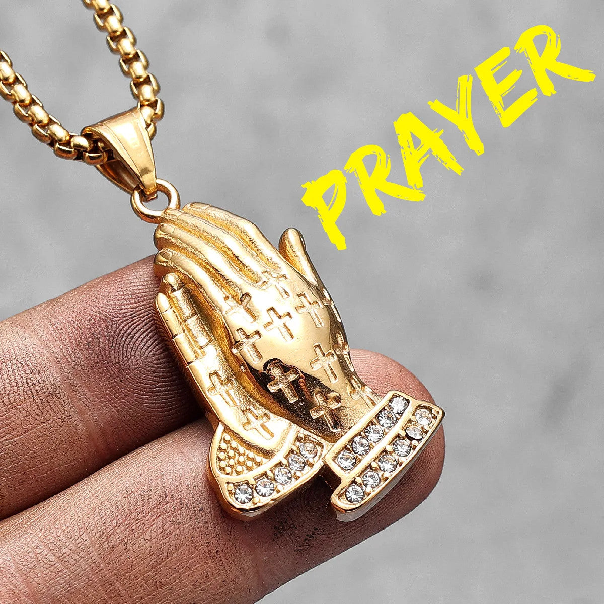 Prayer Changes Things | 316L No Fade Stainless Steel Hip Hop Cross Pendant Collection
