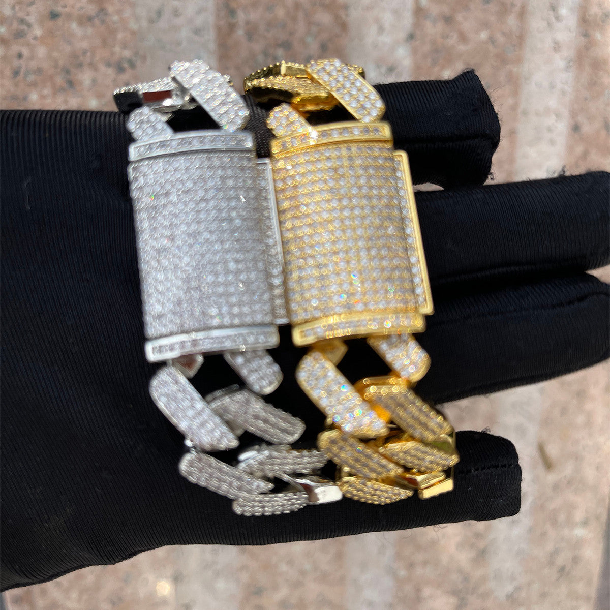 Box Of Ice | 20mm Prong Set Miami Cuban Link Hip Hop Bracelets