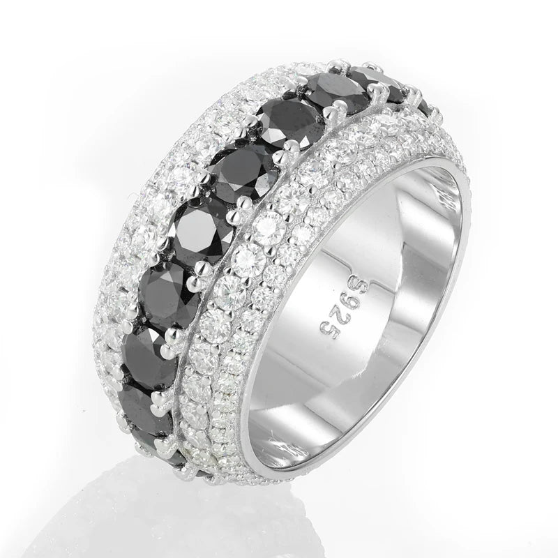 Skunked Ice | VVS Diamond Moissanite Solid 925 Iced Blinged Out Rings