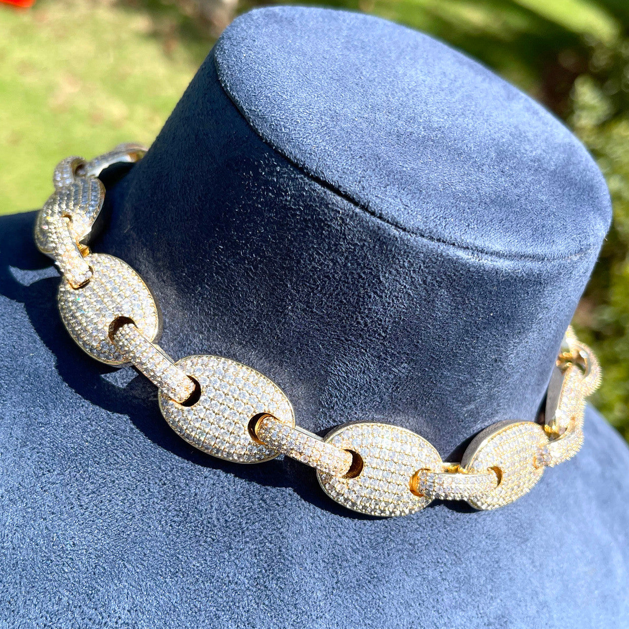 The G-Link | Designer Prong Set Flooded Ice Hip Hop Chain Necklace