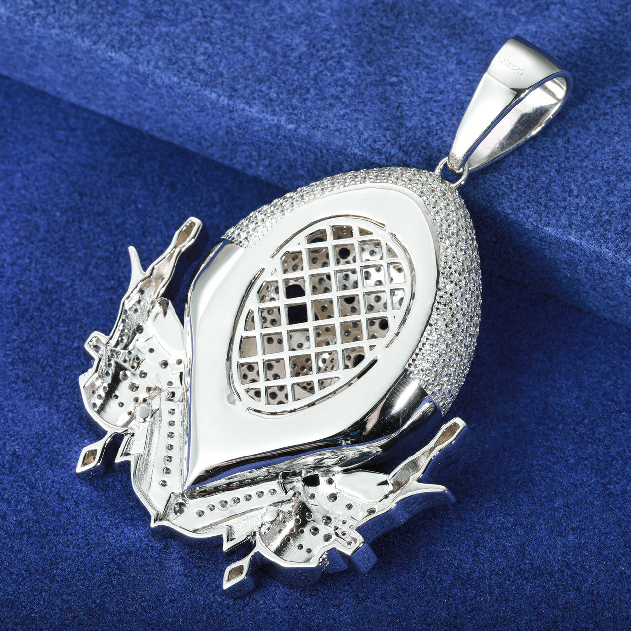 The Retribution | Moissanite Diamond Solid Sterling Silver Iced Blinged Out Pendant