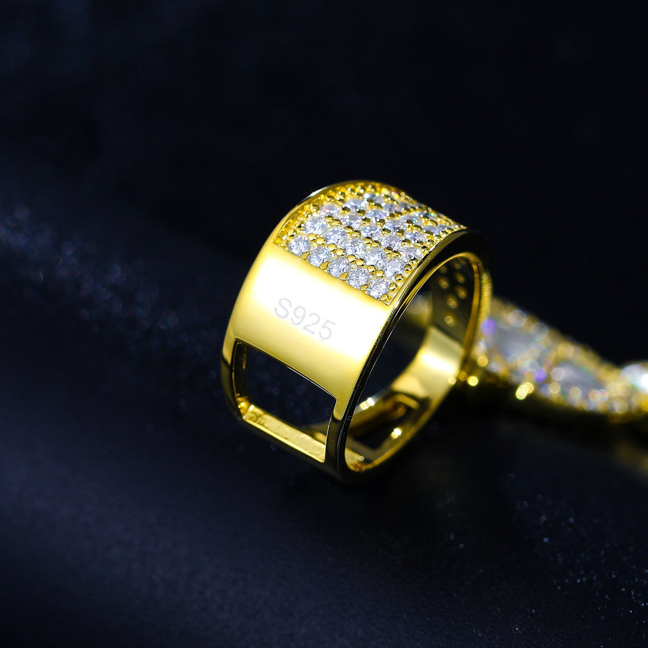 Ladies Delicate Butterfly Genuine VVS Diamond Baguette Solid 925 Iced Blinged Out Pendant