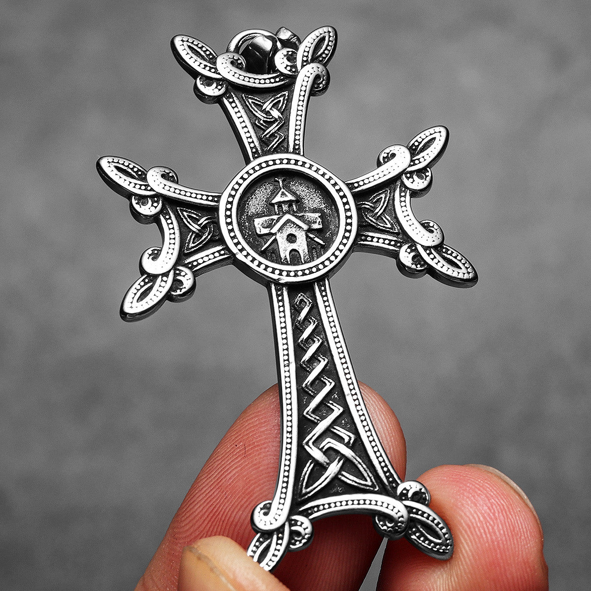 Celtic Knot Cross | Men's 316L Stainless Steel Infinite Protection Cross Pendant
