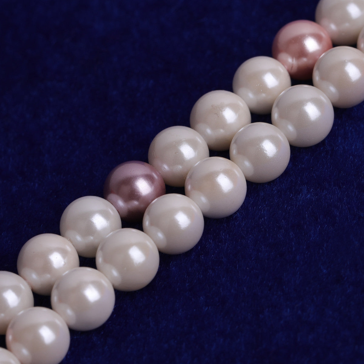 White Pink Casual High Fashion Adjustable Pearl Chain Necklace