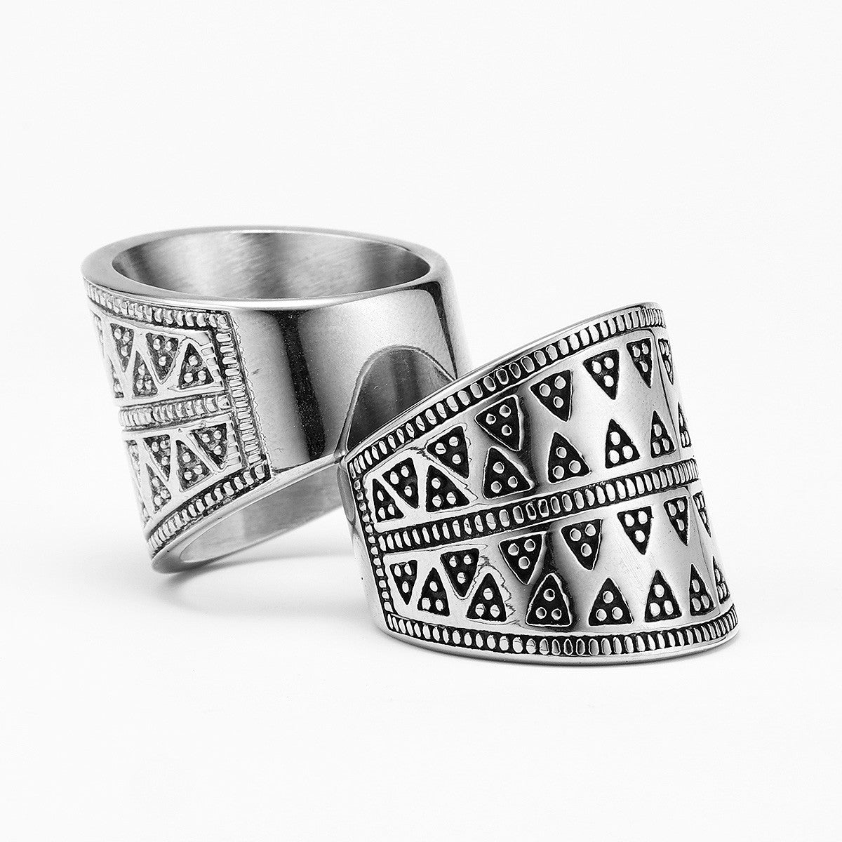 Aestheticism | No Fade Stainless Steel Street Wear Royal Prism Men's Rings