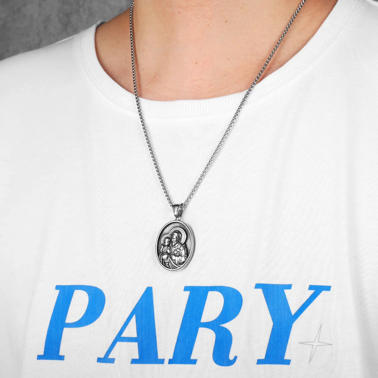 The Saints Collection | No Fade solid Stainless Steel Catholic St.Andrew Powerful Amulets