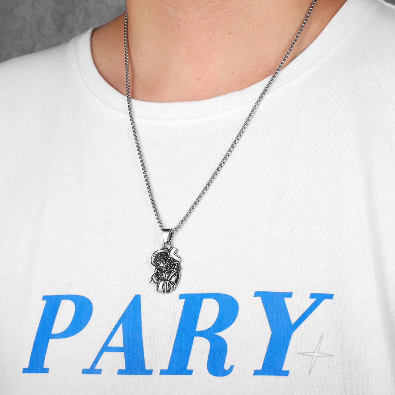 Christian Jesus Piece | Double Sided Powerful Cross Amulet Spiritual Street Wear Pendant