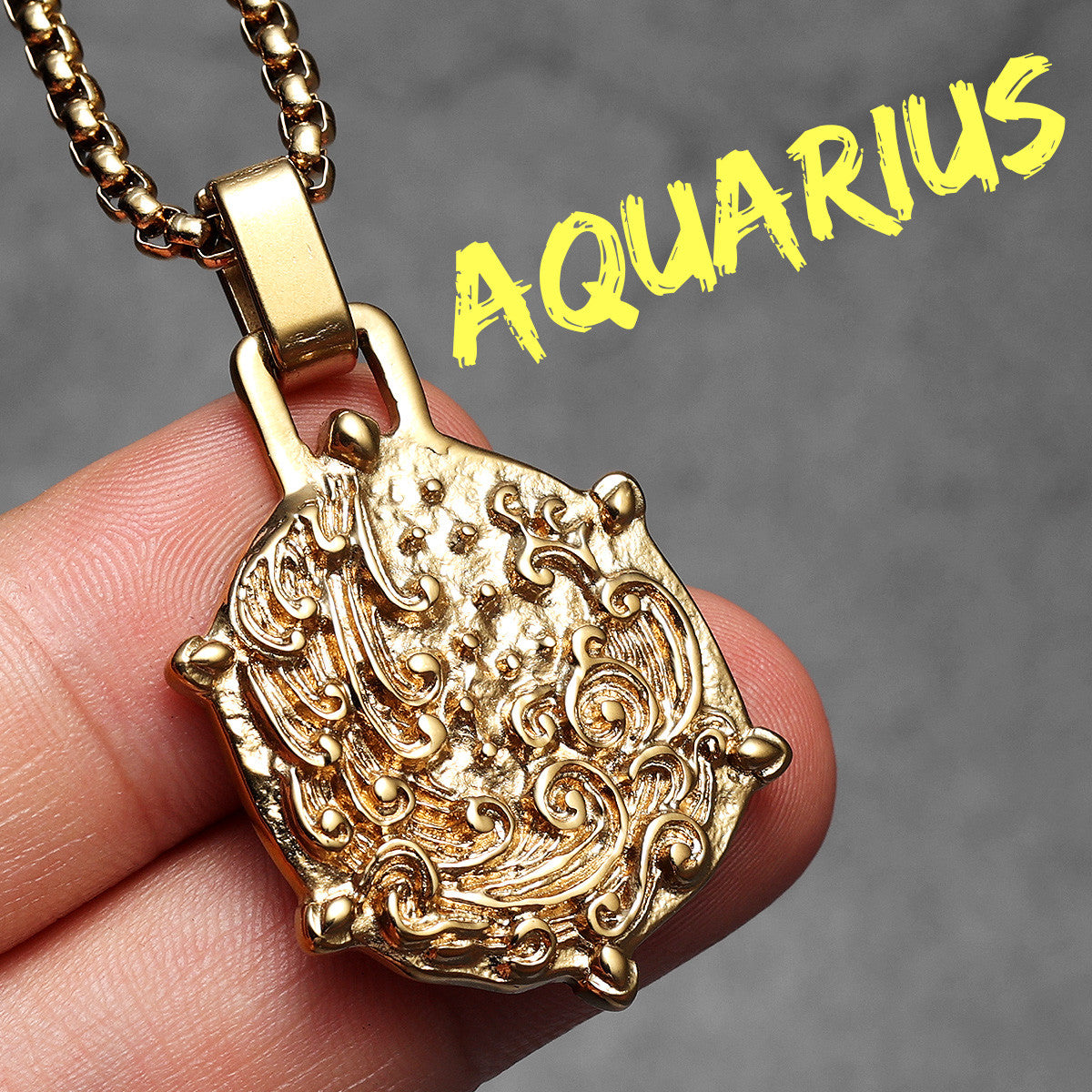 12 Constellations | 316L No Fade Stainless Steel Zodiac Sign Astrological Street Wear Pendants