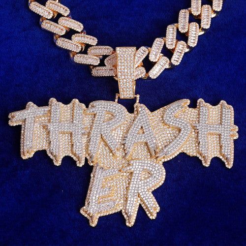 Street Ice Masterpiece | Nameplate Graffiti Art Hip Hop Pendant