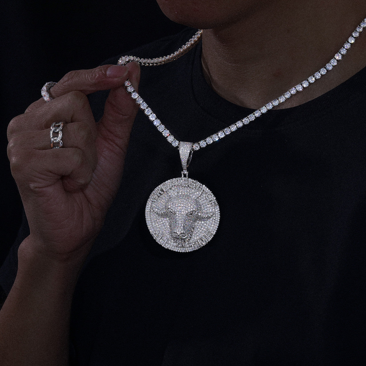 The Goat | Genuine VVS Diamond The Greatest Of All Time 925 Sterling Silver Pendant