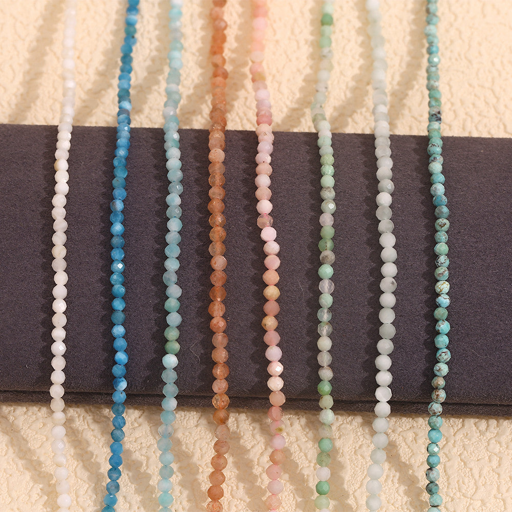 Natural Stone Amazonite 18k Gold Stainless Steel Hypoallergenic Waterproof Necklace