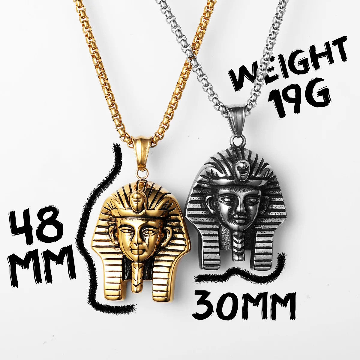 Egypt Pharaoh | No Fade Stainless Steel Ancient African Egyptian Hip Hop Pendant