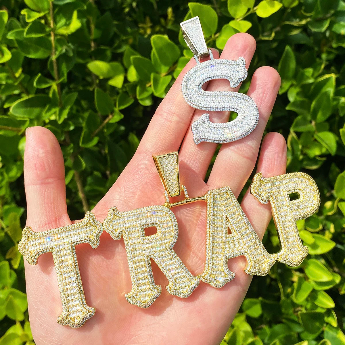 Trap Boss | VVS Diamond CZ Custom Made Iced Blinged Out Nameplate Pendant