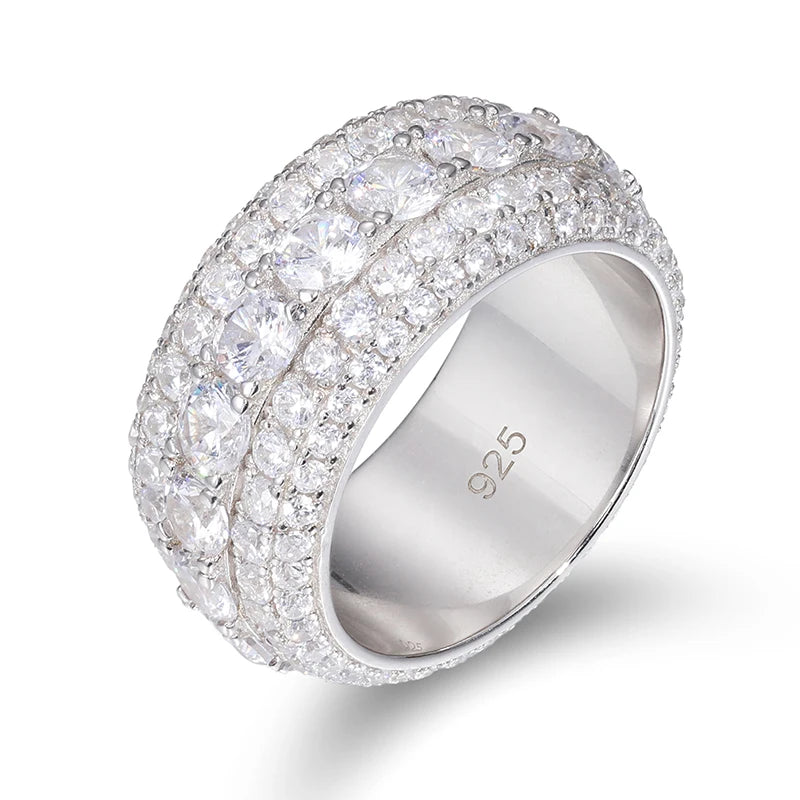Skunked Ice | VVS Diamond Moissanite Solid 925 Iced Blinged Out Rings