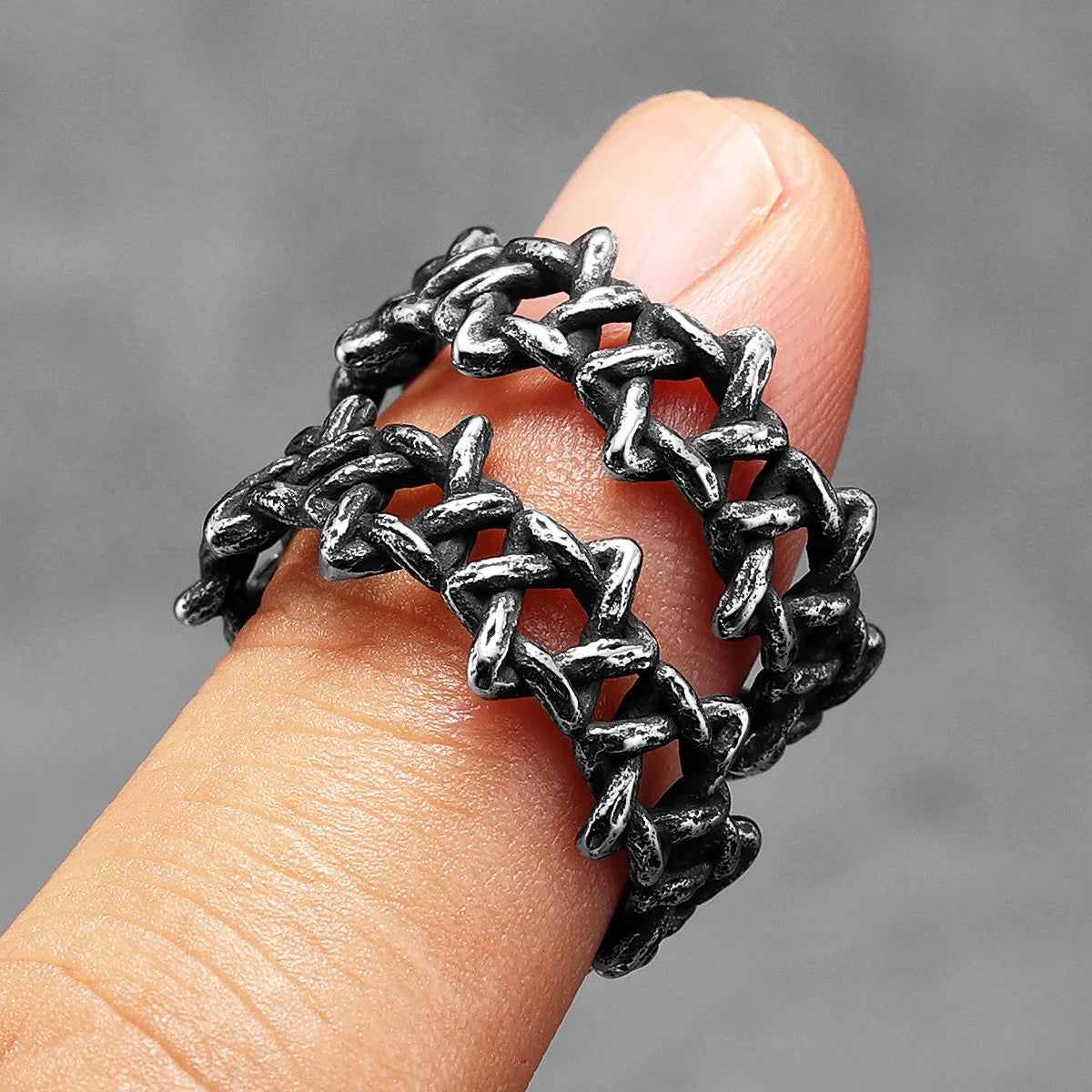David's Star | Retro Star of David Masonic Men's No Fade Stainless Steel Hollow Rings