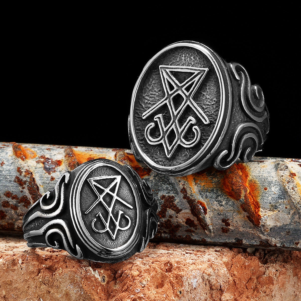 Satan | Lucifer Devil 316L Stainless Steel Men's Street Style No Fear Rings