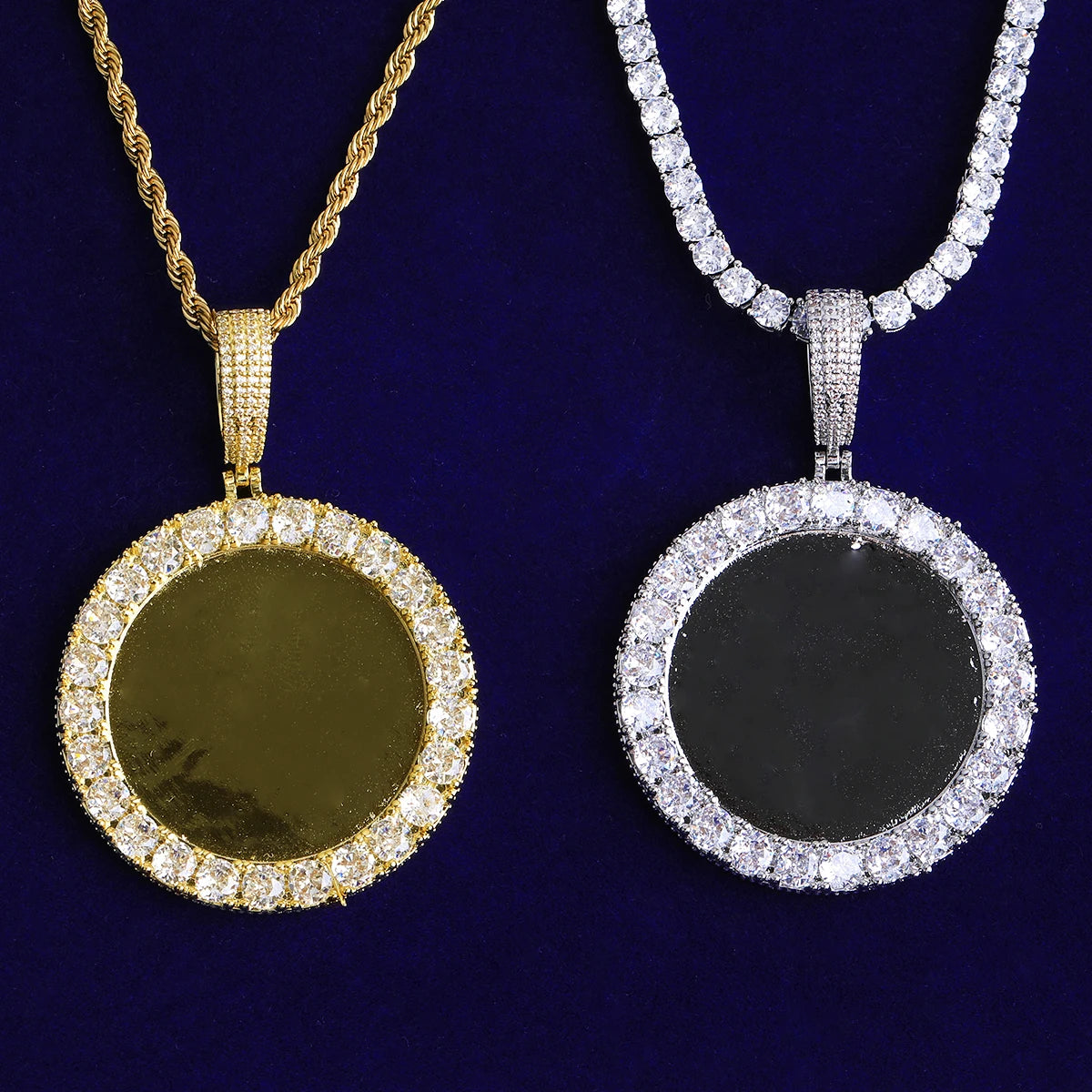 Focused Memory | VVS Diamond CZ Custom Photo Picture Street Wear Pendant Necklace