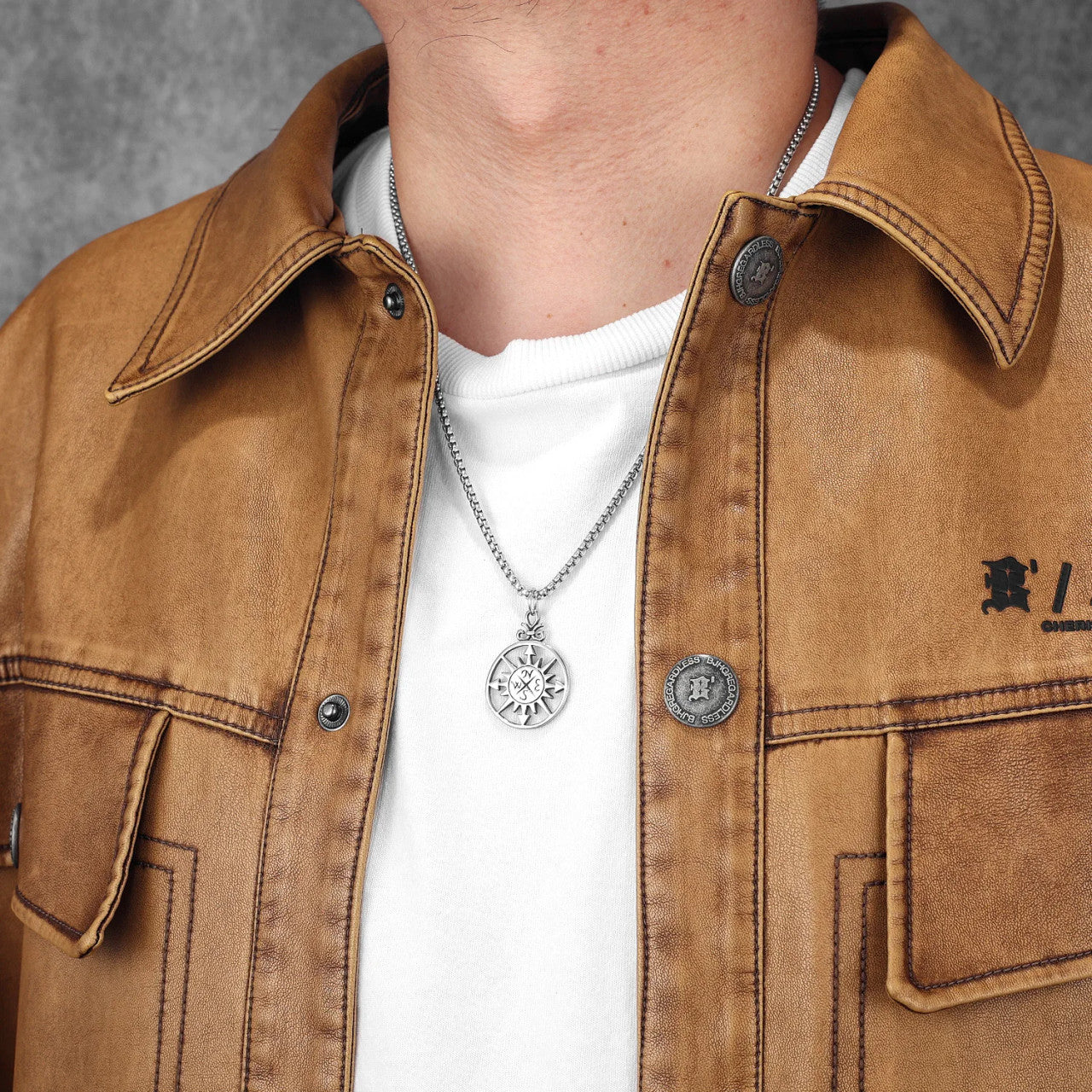 Compass | 316L Sold Stainless Steel Nautical Navigator Symbol Pendant