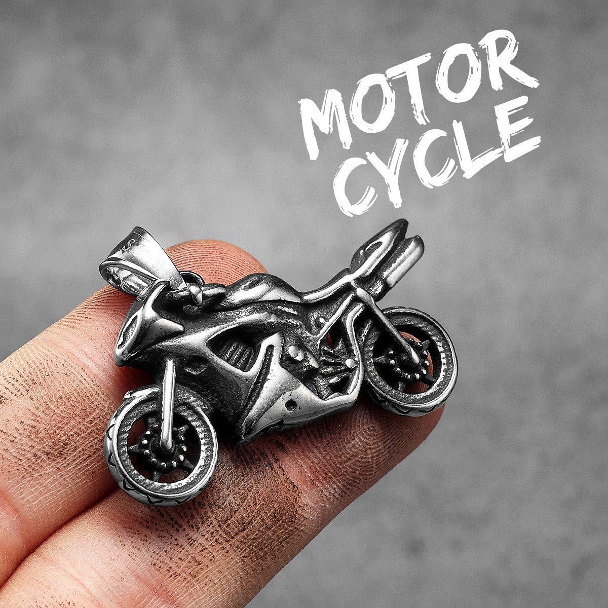Racing Motorcycle Rider | 316L No Fade Stainless Steel Biker Boy Hip Hop Pendants