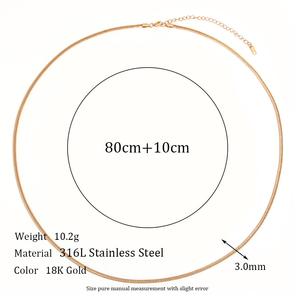 Street Style Summer Beach 18k Gold Waterproof Belly Body Waist Chain