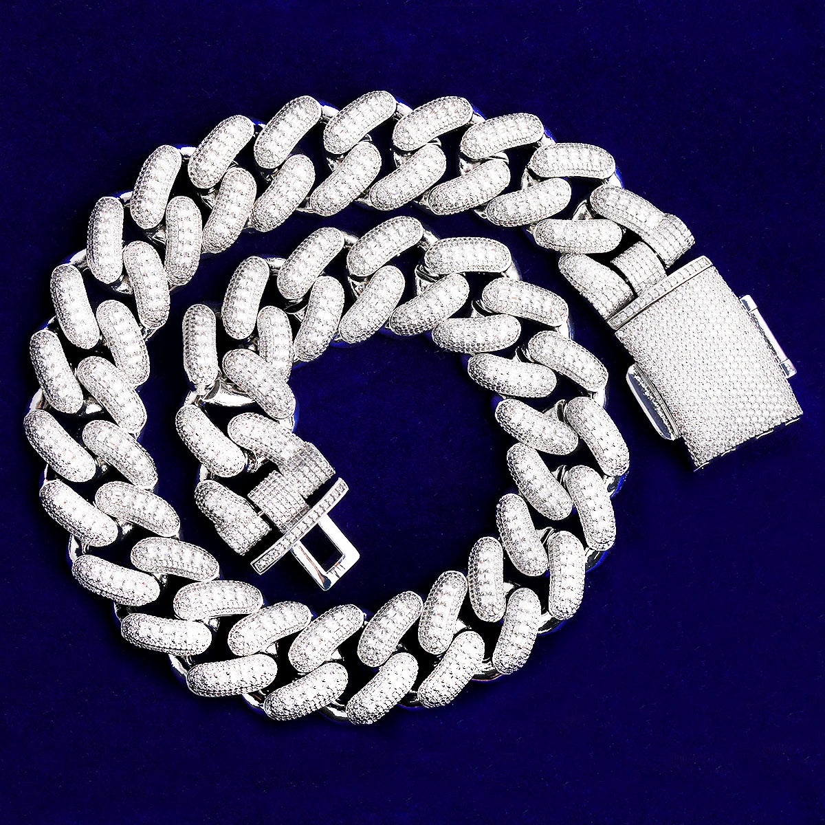 Big 32 | 32mm VVS Diamond CZ Thick Heavy Miami Baguette Iced Cuban Link Chain