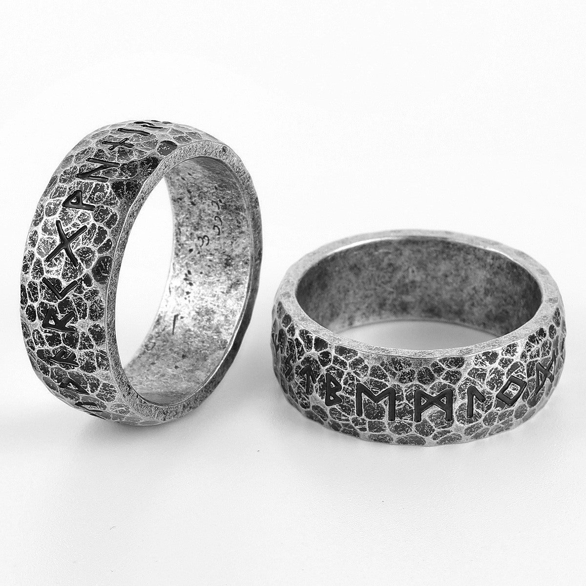 Viking Rune | 316L Ancient Alphabet Viking Letters Street Stylish Men's Vintage Rings