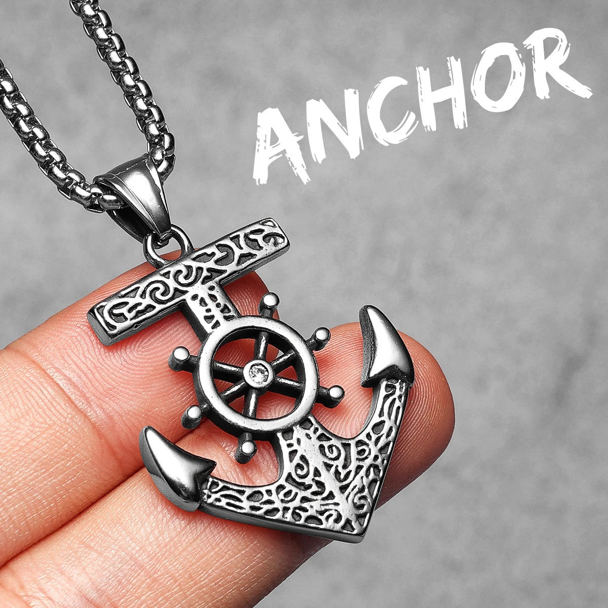 Strong Anchor | 316L No Fade Stainless Steel Strength Anchor Street Wear Pendant