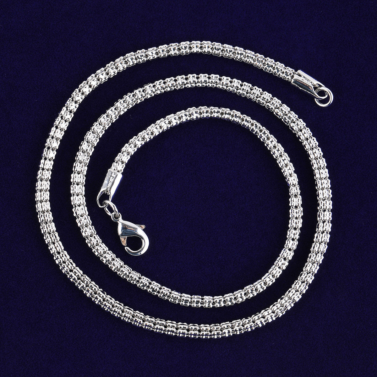 SnakeLink | 24k Gold 925 Silver Round Snake Link Hip Hop Chain Necklace