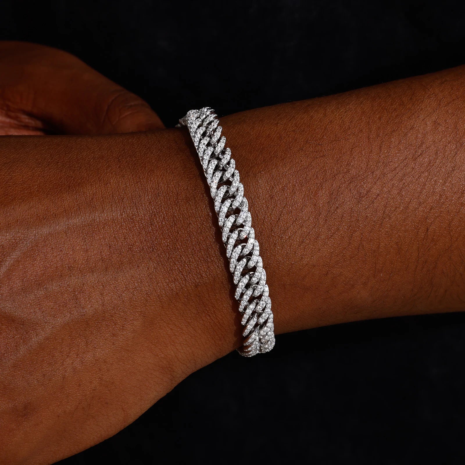 Starlight | VVS Moissanite Diamond Miami Cuban Link 925 Hip Hop Chain Bracelet Necklace