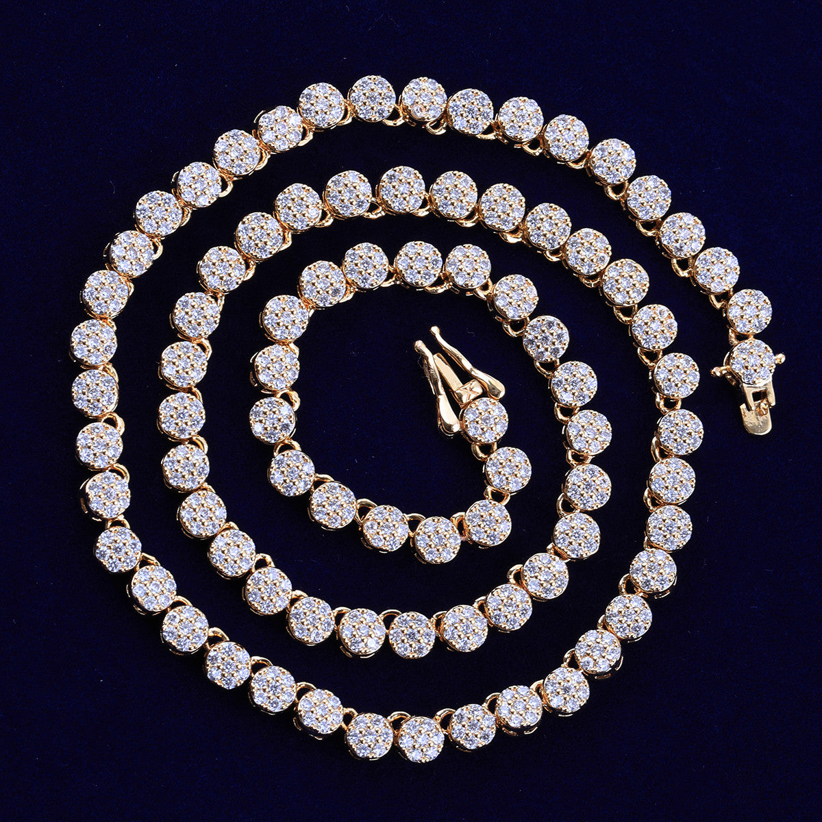 Sprinkled Ice | Prong Set VVS Diamond CZ Prong Set Hip Hop Chain Necklace