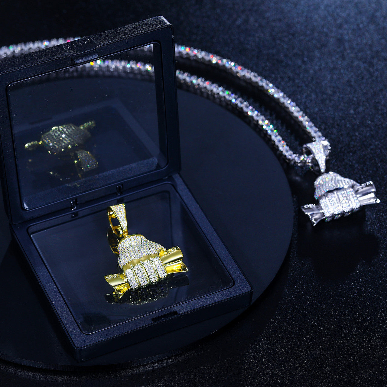 Fist Full | Sterling Silver VVS Diamond Money Hand Hip Hop Pendant