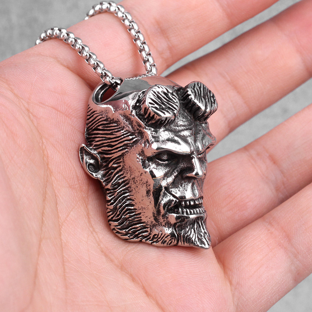 Hellboy Anung Un Rama | 316L No Fade Stainless Steel Street Style Pendant Chain
